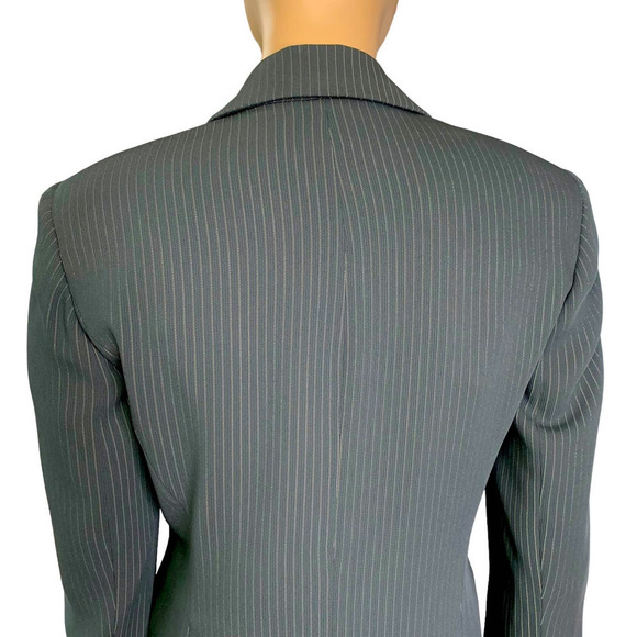 Alex Garfield Vintage Button Down Blazer Suit Jacket Women Size 4 Blue P… - Picture 10 of 16